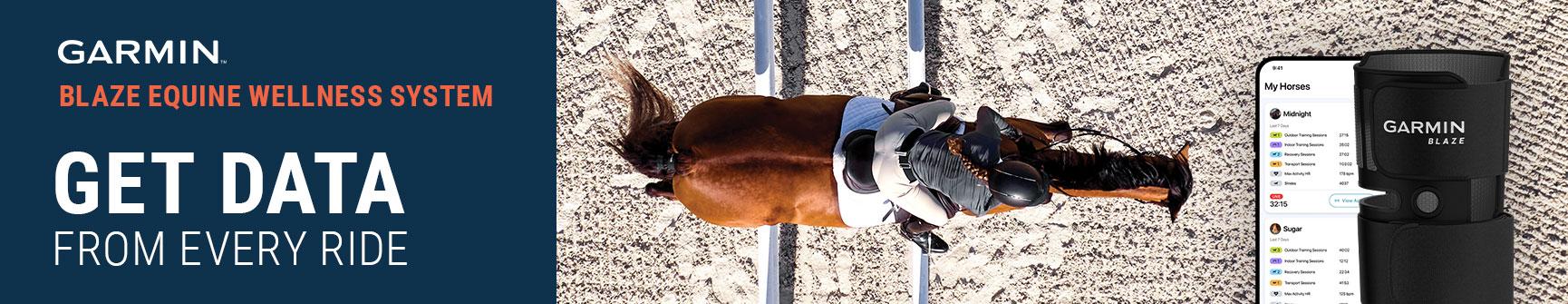 Garmin Blaze Equine Wellness System with activity and health tracking for your horse. at Farmvet.com 